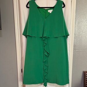 Jessica Simpson Green Ruffle Mini Dress